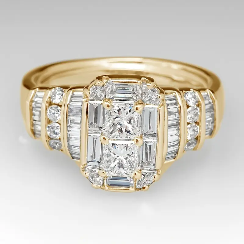 Bague Dorée Brillante