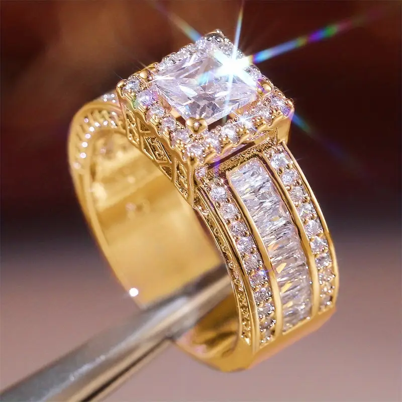 Bague en Or Éclatante et Exquise