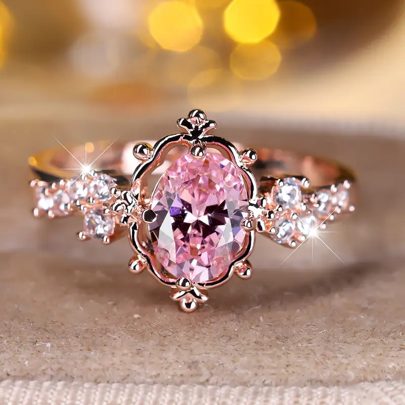 Bague en Rose de Cristal Rose