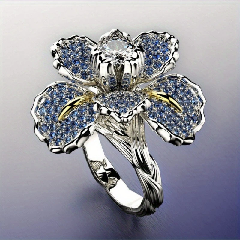 Bague en Argent Fleur Radieuse