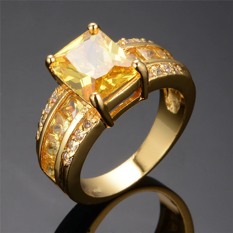 Bague en Verre Or Jaune