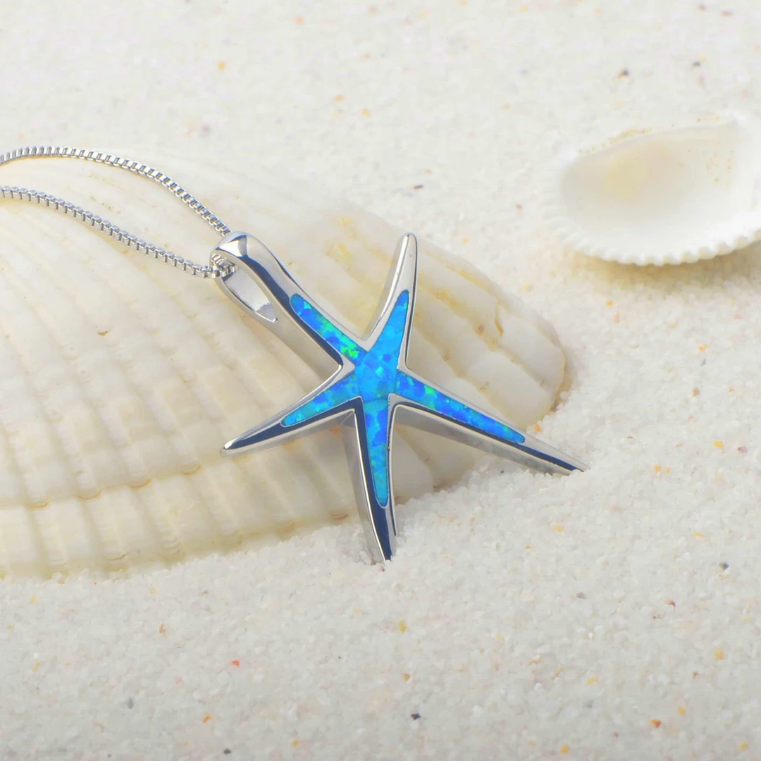 Collier Étoile de Mer Opale