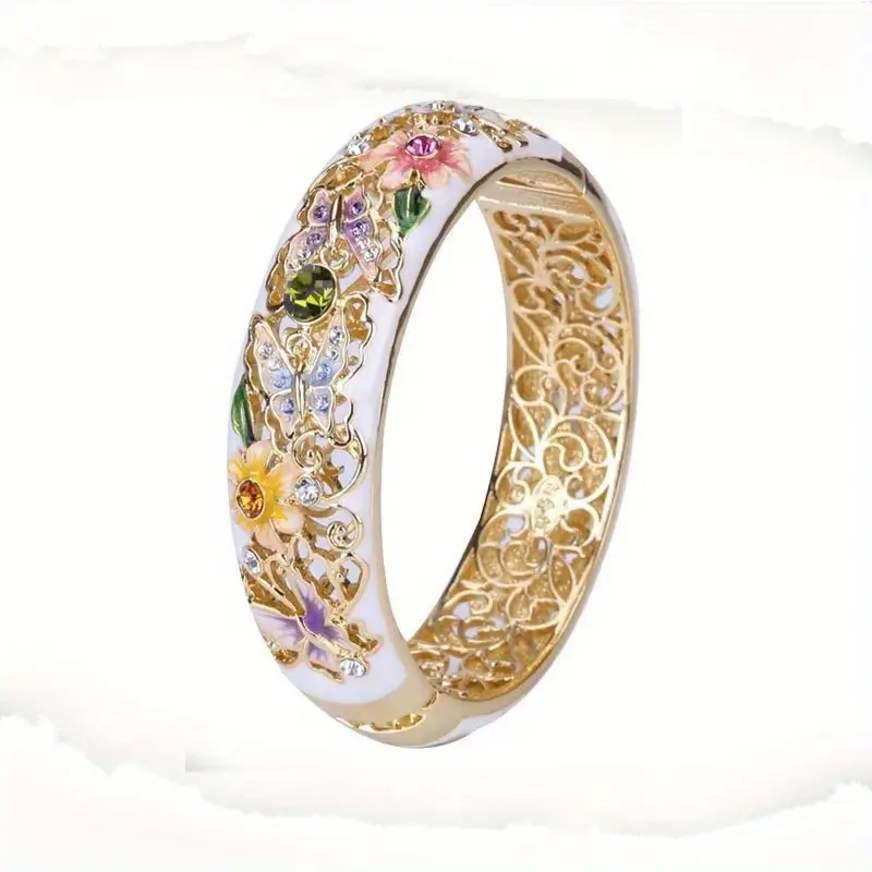 Bague Florale Blanche en Or
