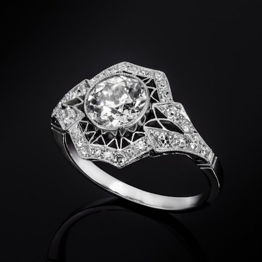 Bague Creuse en Argent Cristallin