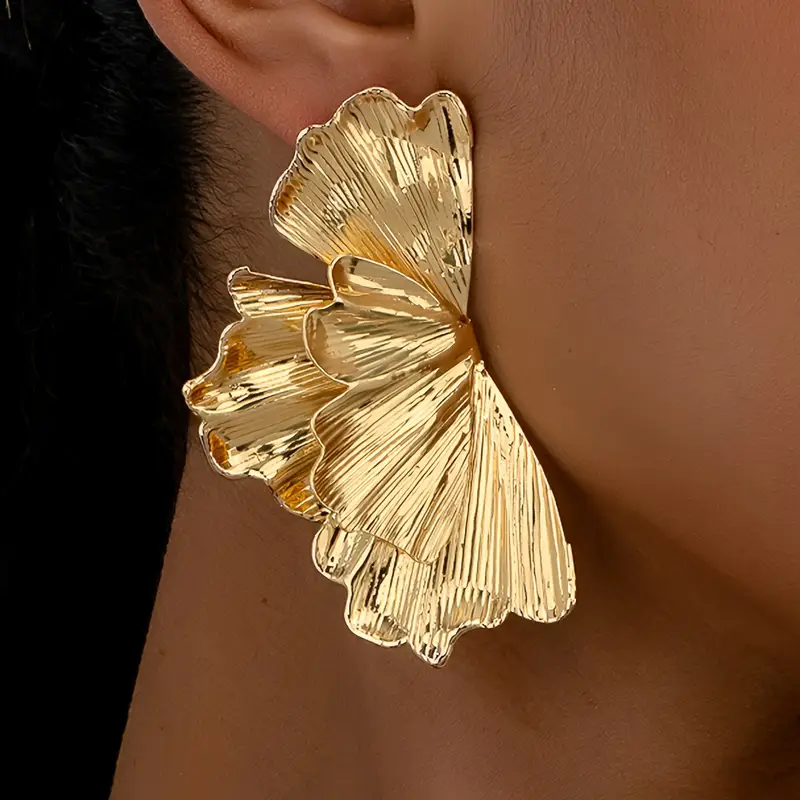 Boucles d'oreilles Pétale d'Or