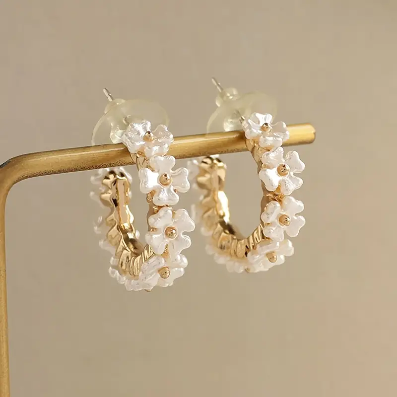 Boucles d'oreilles Hoop Daisy