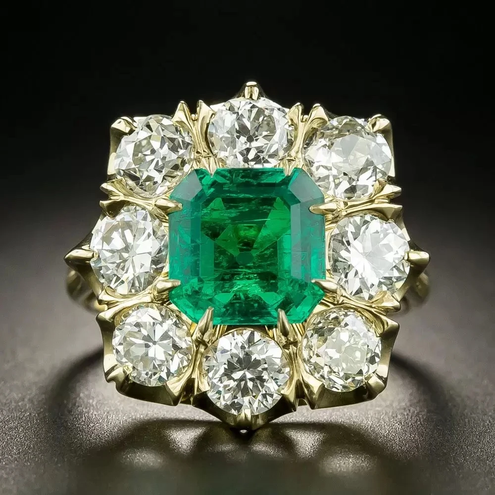 Bague en cristal vert