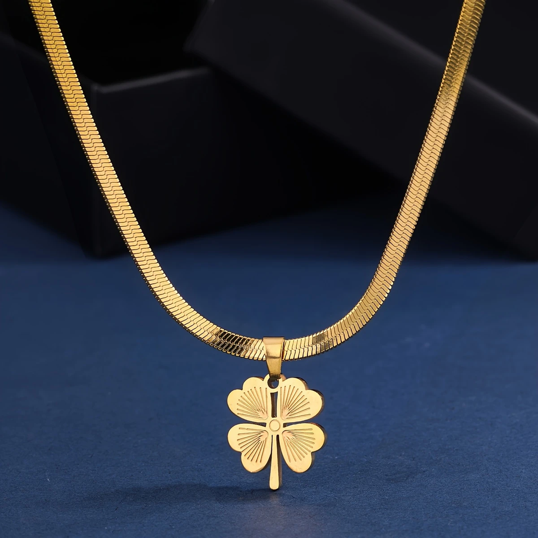 Collier Trèfle Doré