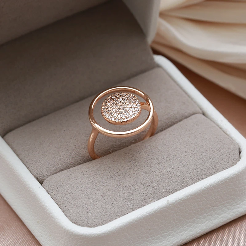 Bague en Zirconia Rose Brillant