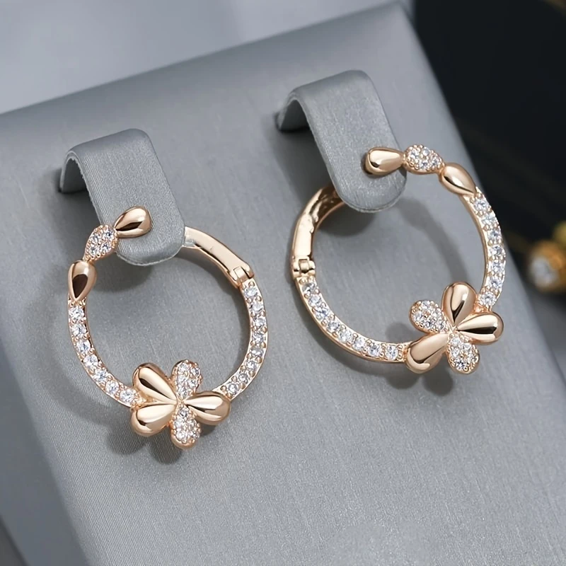 Boucles d'oreilles créoles Marguerite Lumineuse