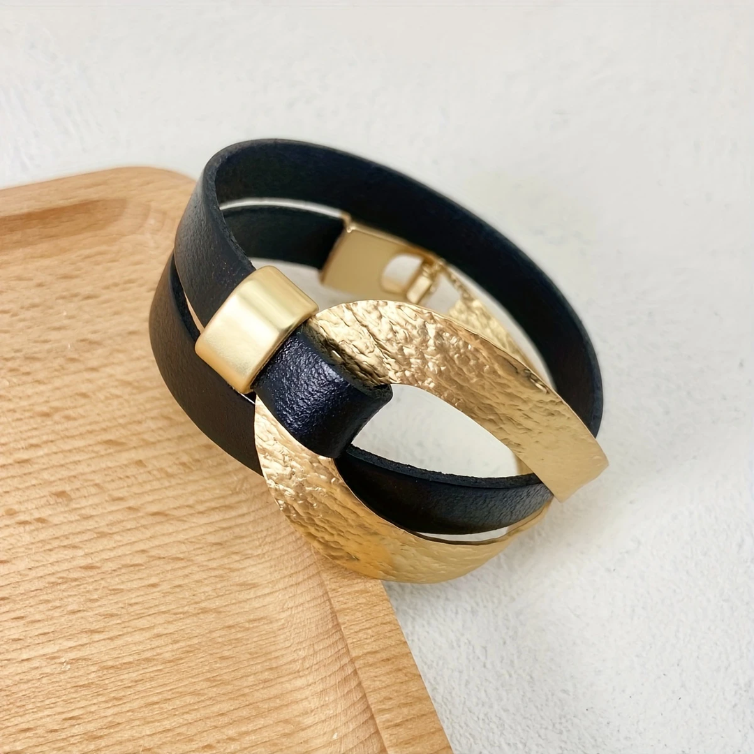 Bracelet Noir & Or
