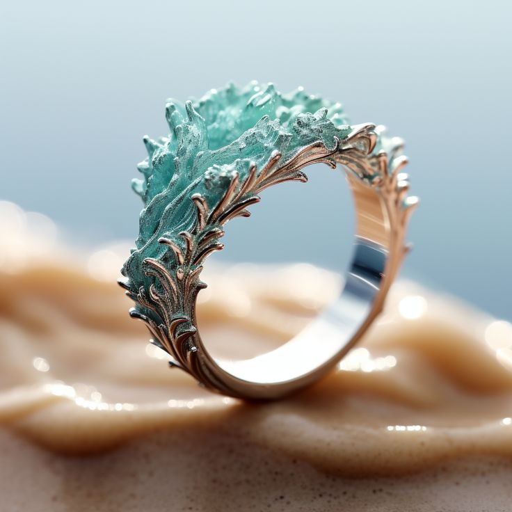 Bague Vague Turquoise