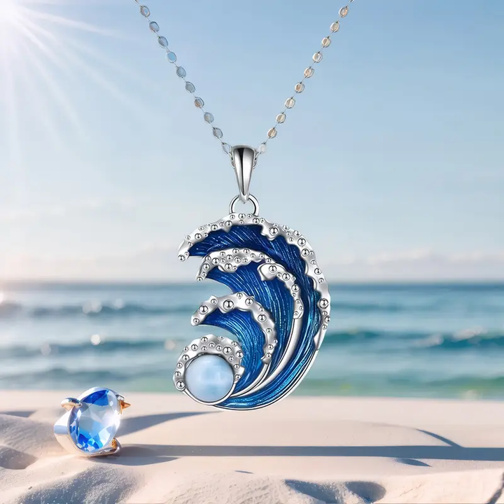 Collier Argent Bright Wave