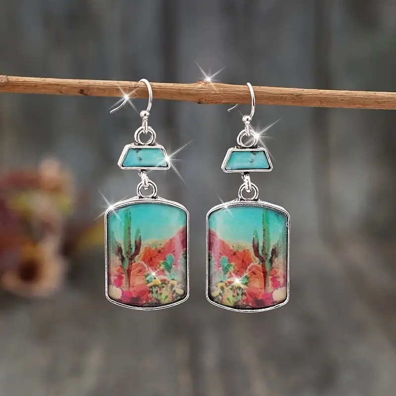 Boucles d'oreilles Peinture du Désert