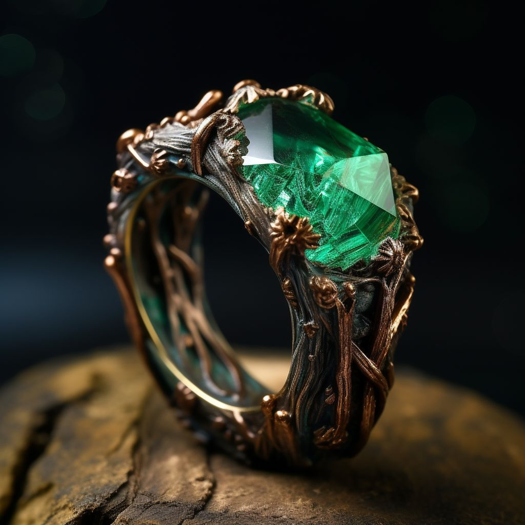 Bague Émeraude Exotique