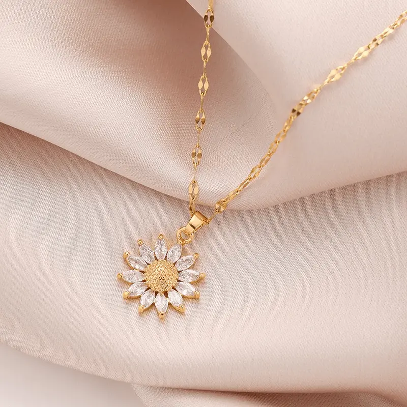 Collier Cristallin de Tournesol
