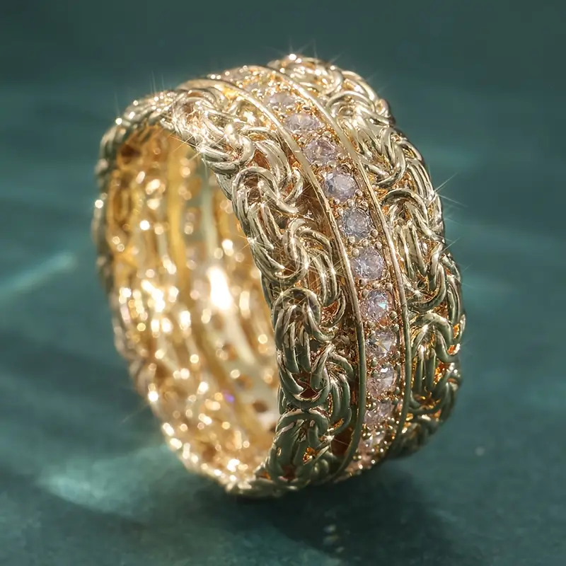 Bague en Or avec Zirconia Brillante
