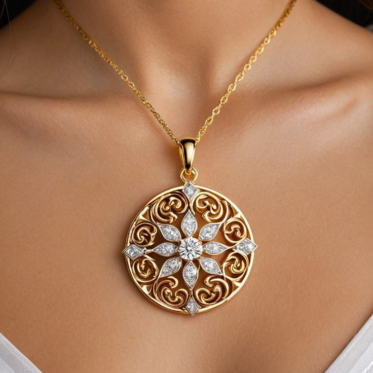 Collier en Cristal Mandala Exotique