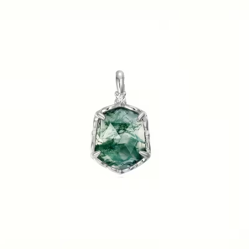 Collier en Cristal d'Agate Mousse