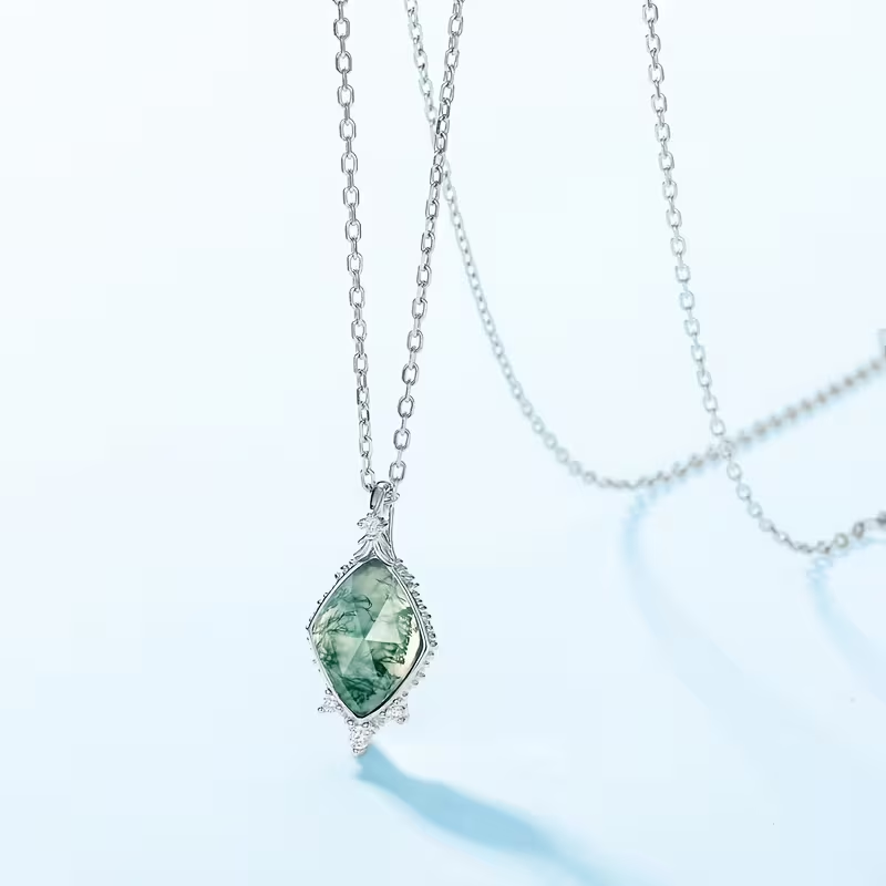 Collier Nature en Agate Mousse