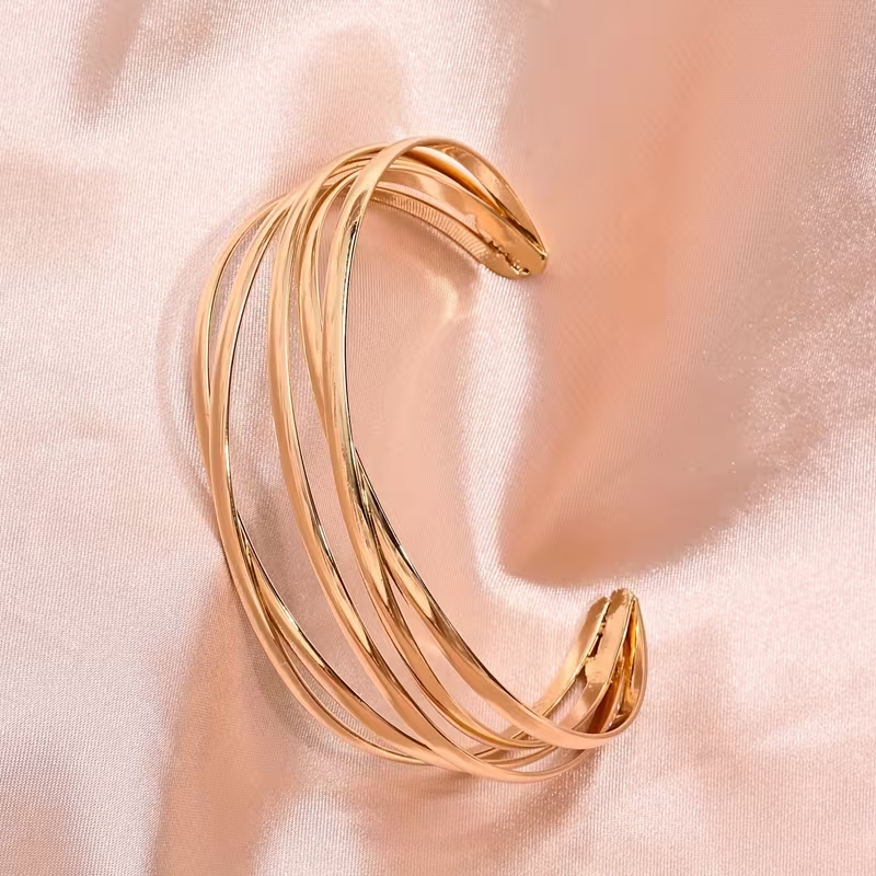 Bracelet de Luxe à Couches Ajustables