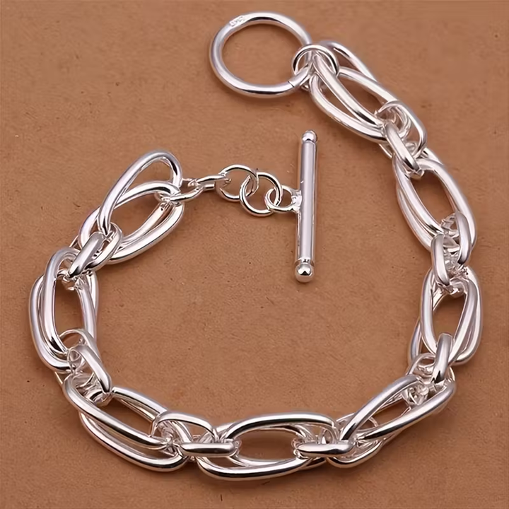 Bracelet en Argent avec Chaîne