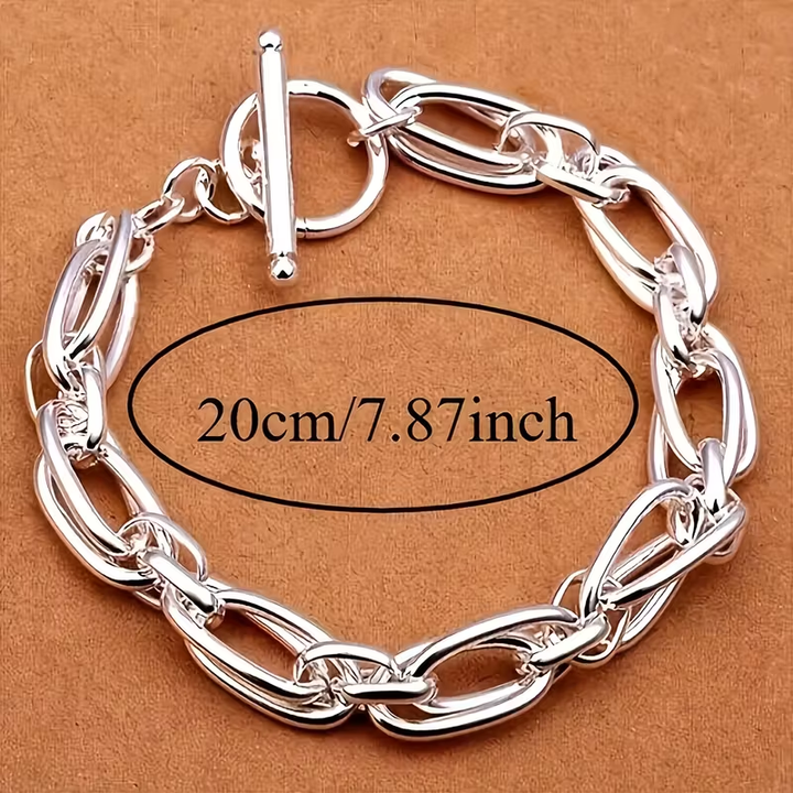 Bracelet en Argent avec Chaîne
