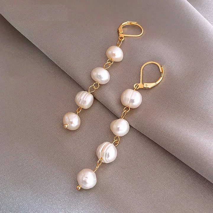 Boucles d'oreilles pendantes en or
