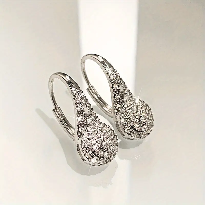 Boucles d'oreilles vintage rondes en argent brillant