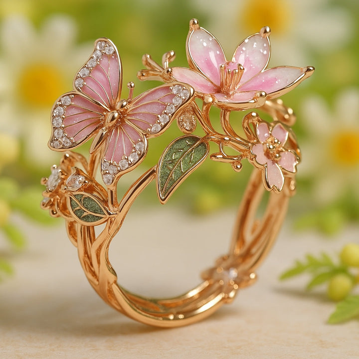 Bague en Zirconia Papillon Naturel Éclatant
