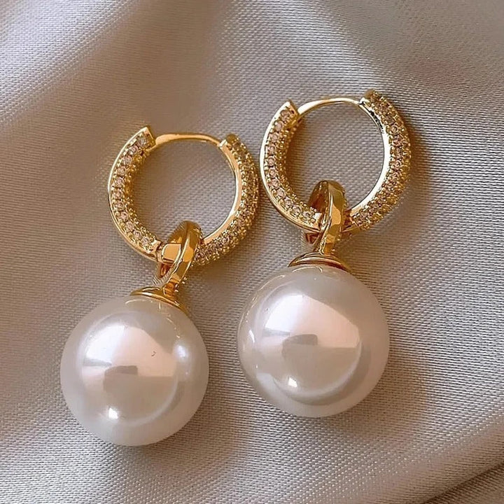 Boucles d'oreilles en perles éclatantes