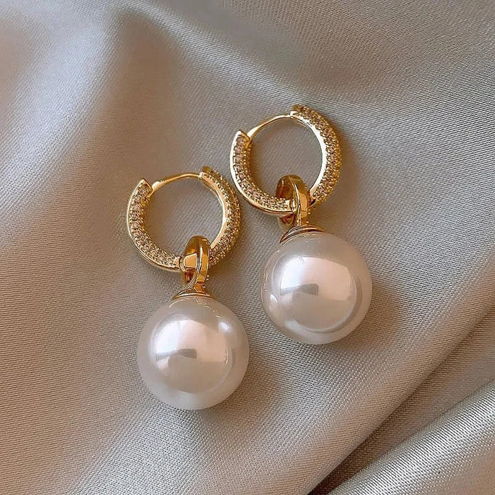 Boucles d'oreilles en perles éblouissantes