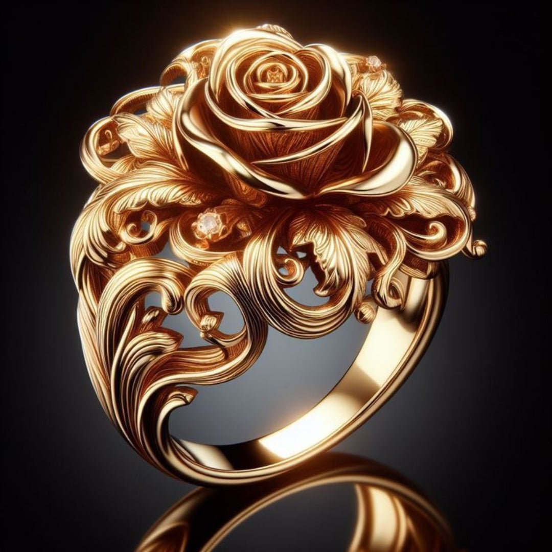 Bague Fleur Dorée Rêve Exotique