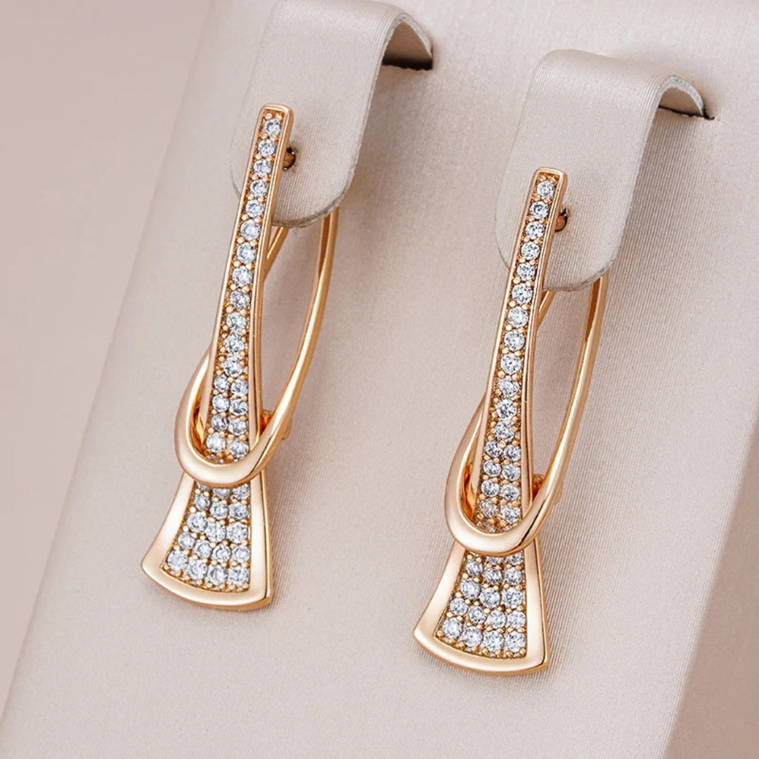 Boucles d'oreilles élégantes et luxueuses