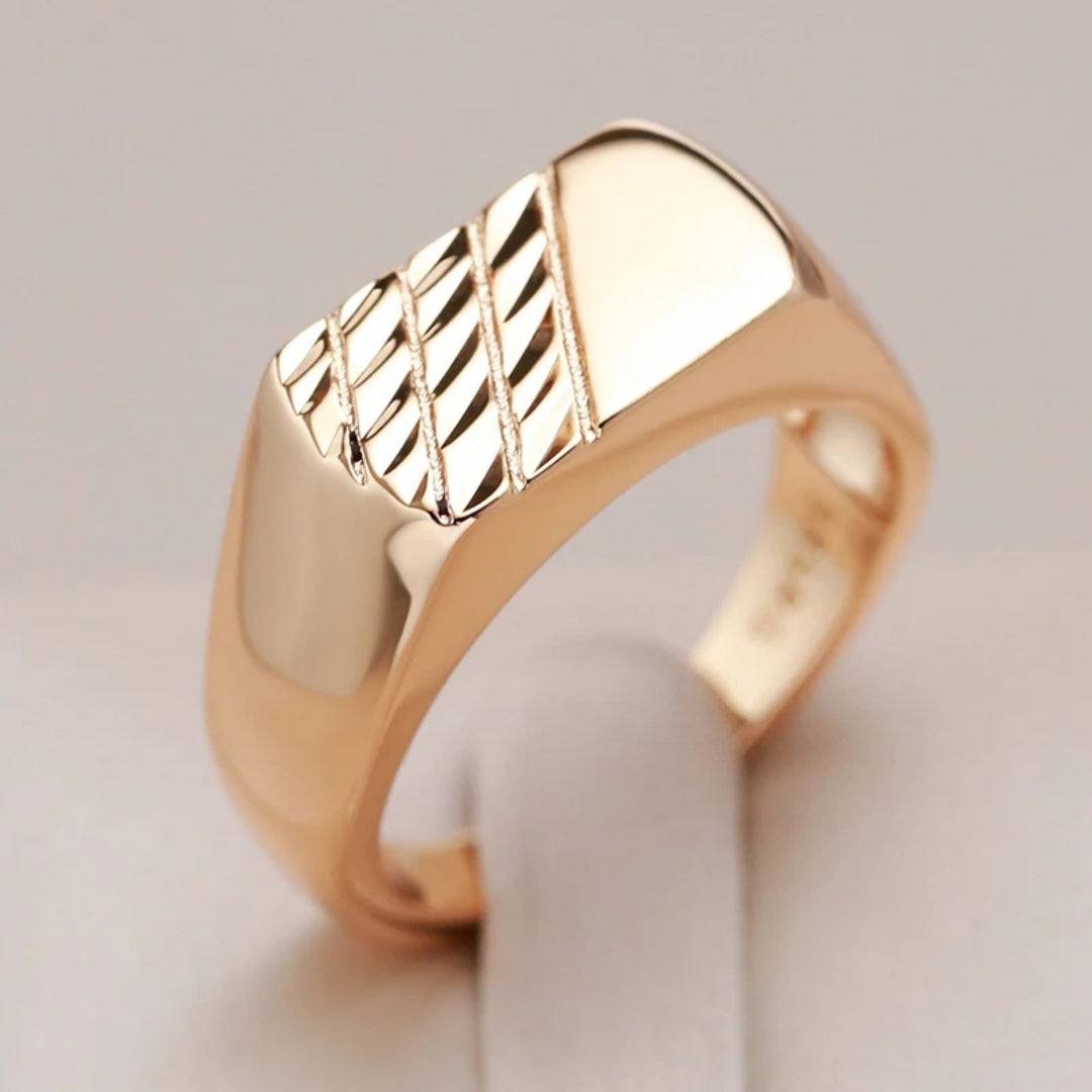 Bague ÉléGante Épaisse en Or