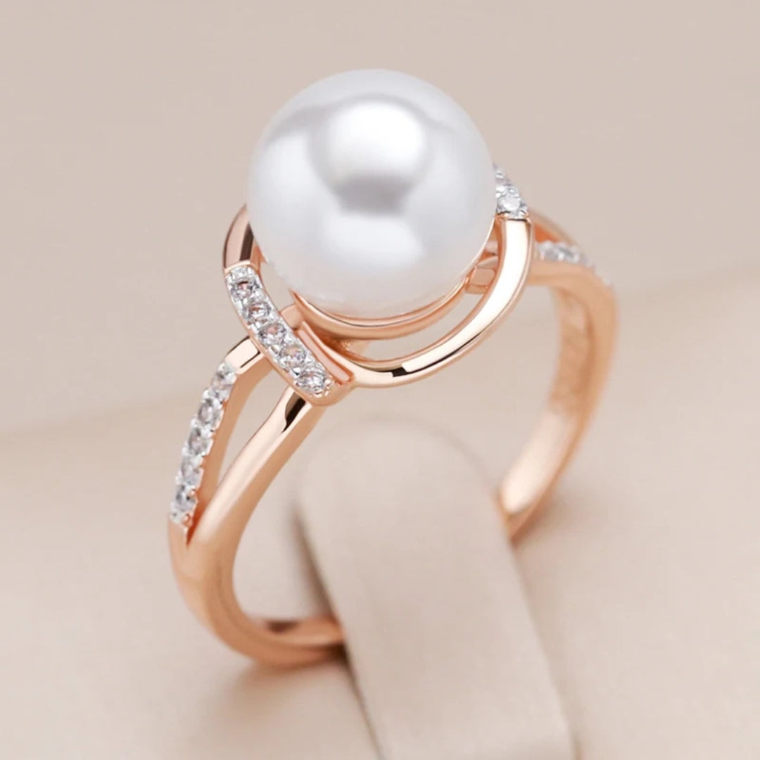 Bague Élégante en Or Pailleté