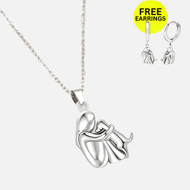 Collier Pendentif Cœur avec Boucles d'Oreilles Bonus – Offre Limitée