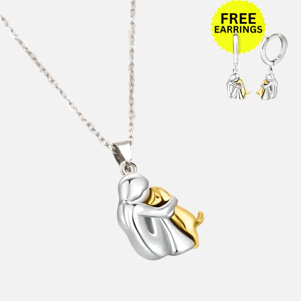 Collier Pendentif Cœur avec Boucles d'Oreilles Bonus – Offre Limitée