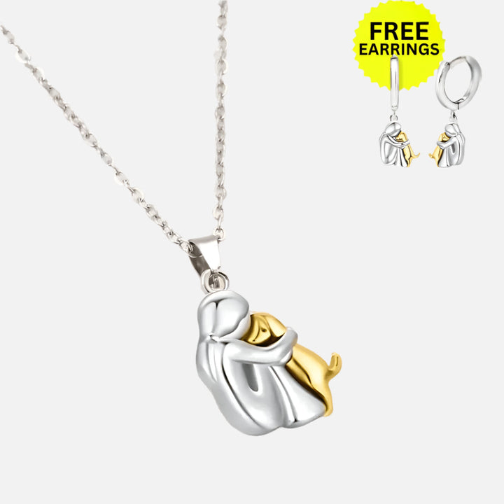 Collier Pendentif Cœur avec Boucles d'Oreilles Bonus – Offre Limitée