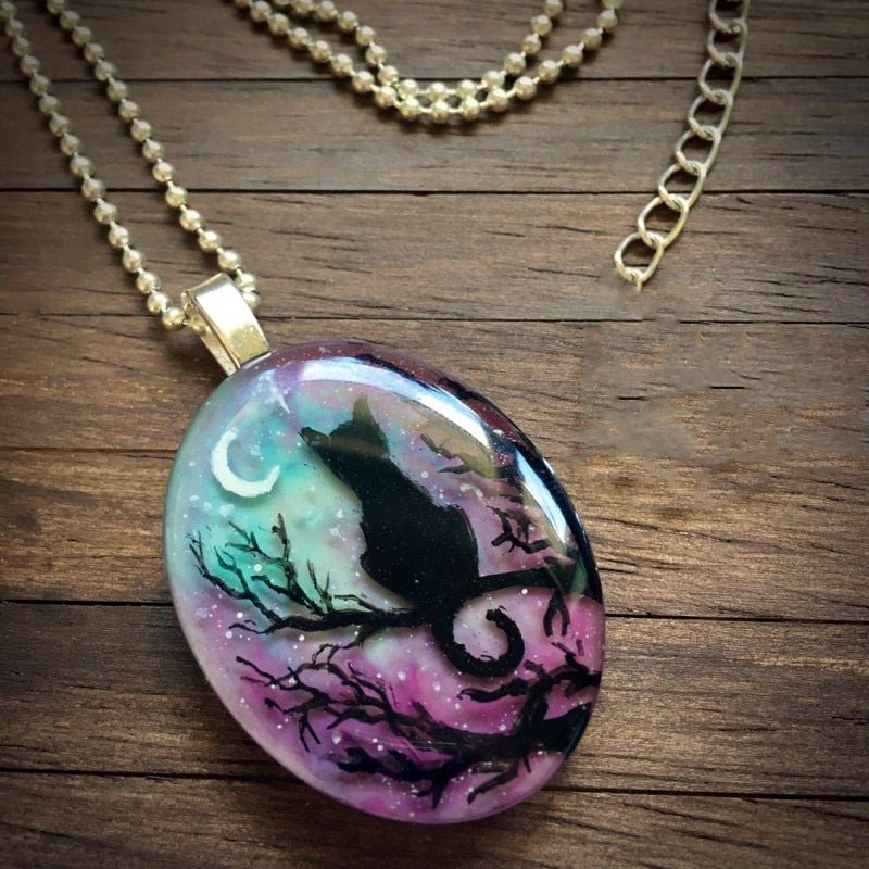 'Le collier de chat mignon de nuit étoilée'