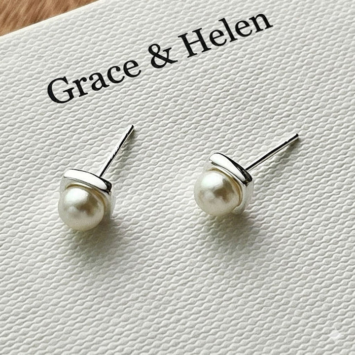 Boucles d'oreilles en perles d'eau douce classiques